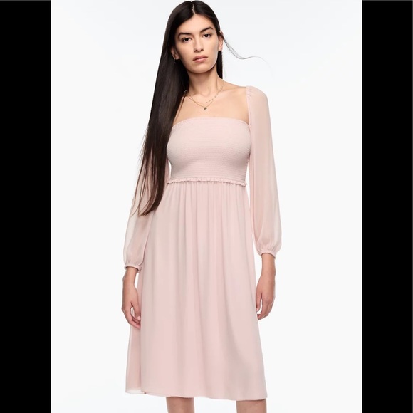 Aritzia Dresses & Skirts - aritzia Wilfred Tempest Midi Dress Poetic Pink